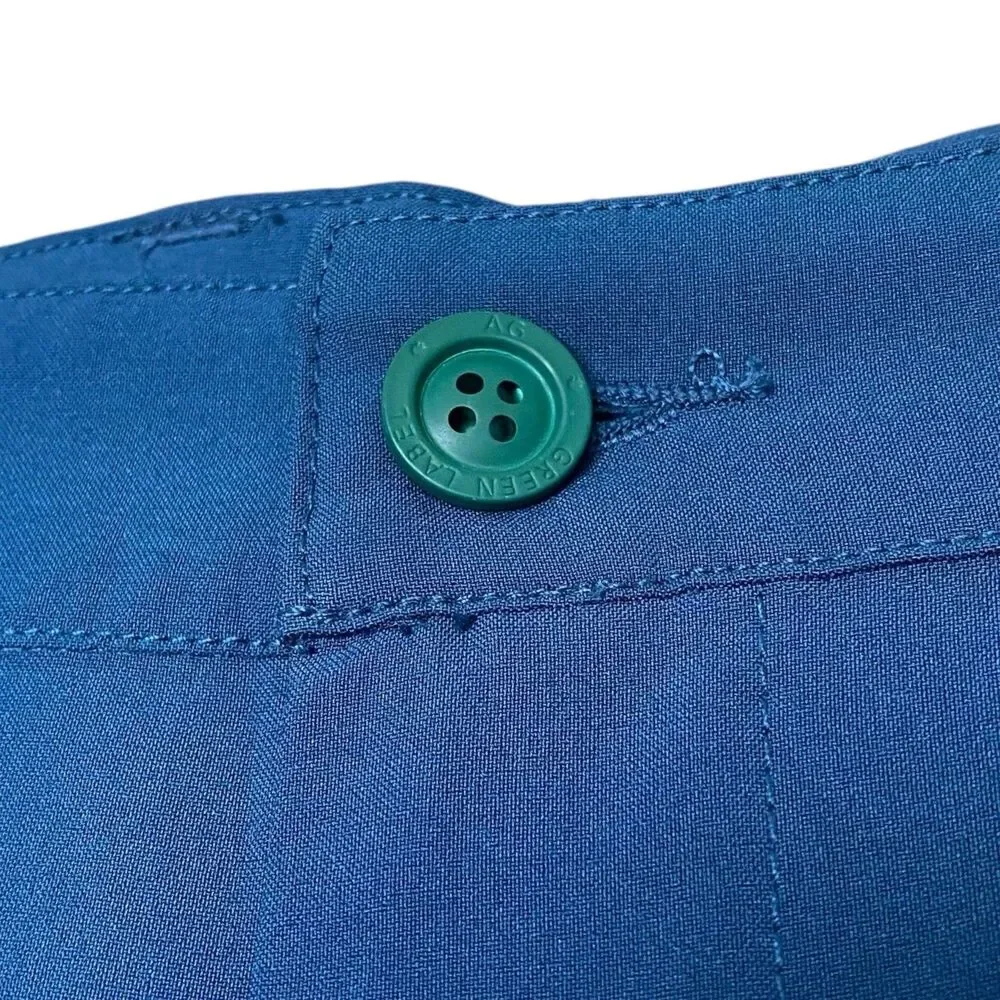 AG Adriano Goldschmied Golf Pants 33x34 Blue Straight Trousers Green Label NEW